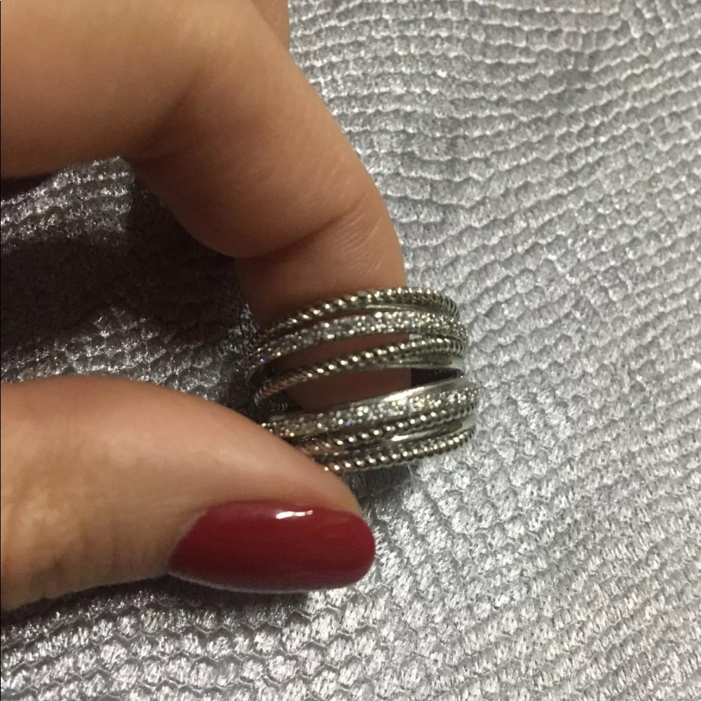 New 925 Silver Stackable Multi Layer Ring - Picture 8 of 8